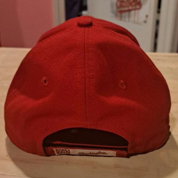 New Era 9 Forty Washington Nationals Adjustable Red Logo Hat - Picture 2 of 10